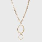 Gold With Two Rings Necklace - A New Day Gold