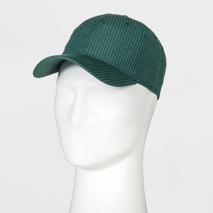 Emerald Tonal Seersucker Baseball Hat - Goodfellow & Co Green
