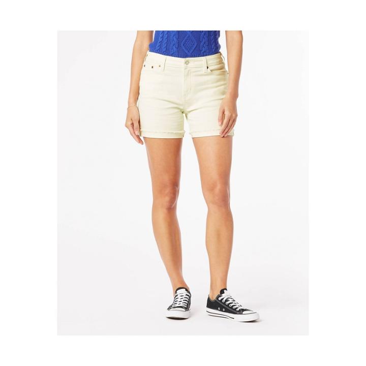 Denizen From Levi's Women's Mid-rise 5 Jean Shorts - Coconut Milk