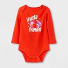 Baby Boys' 'fiesta Friends' Long Sleeve Bodysuit - Cat & Jack Red Newborn