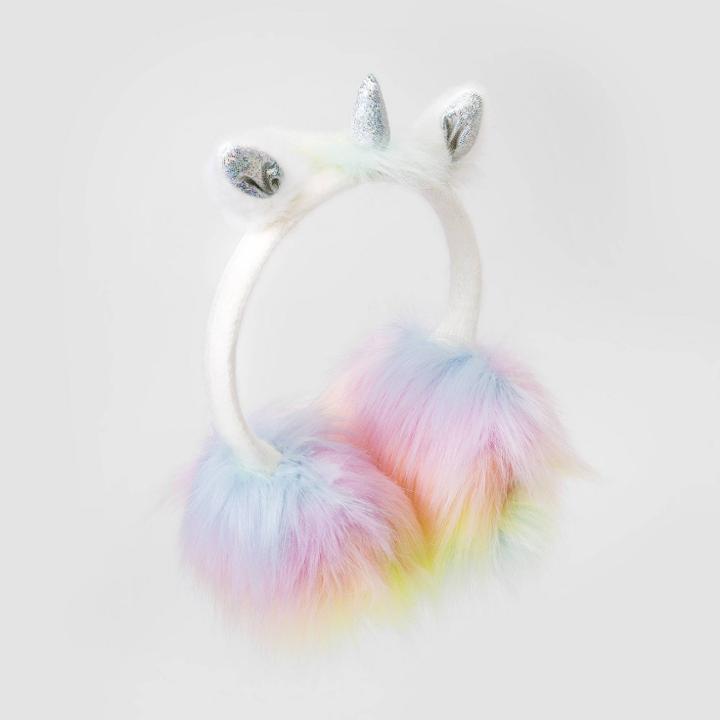 Girls' Unicorn Earmuff Hat - Cat & Jack