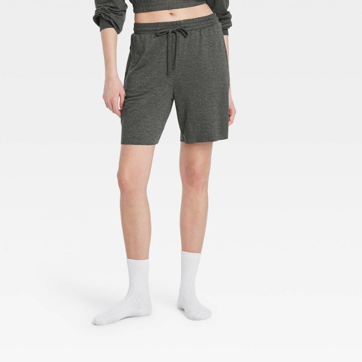 Women's Bermuda Lounge Shorts - Colsie Dark Gray