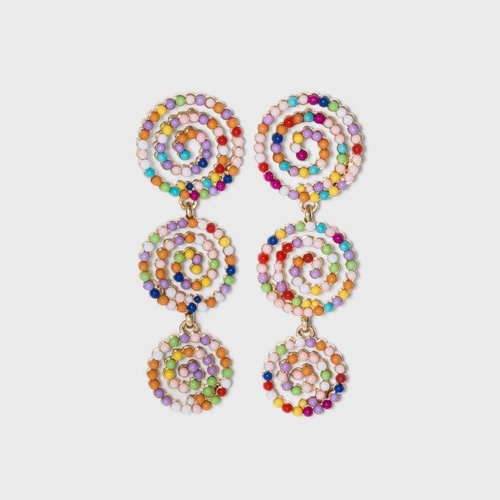 Sugarfix By Baublebar Beaded Swirl Drop Earrings,