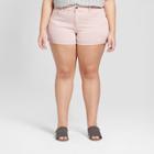 Women's Plus Size Jean Shorts - Universal Thread Pink