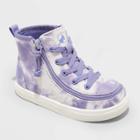 Toddler Billy Footwear Zipper High Top Apparel Sneakers - Lavender