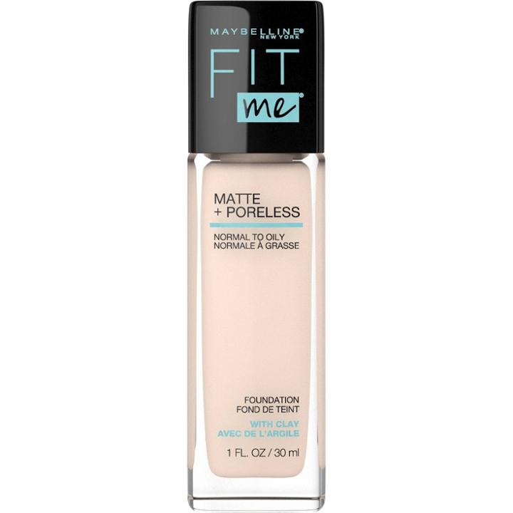 Maybelline Fit Me Matte + Poreless Oil Free Foundation - 105 Fair Ivory
