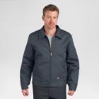 Dickies Men's Twill Insulated Eisenhower Jacket- Charcoal (grey)