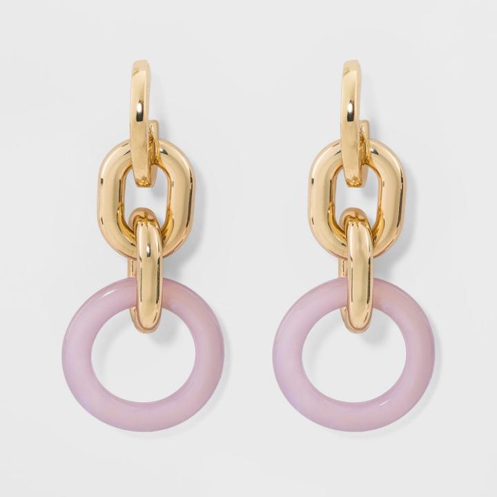 Sugarfix By Baublebar Mixed Media Linked Drop Earrings -