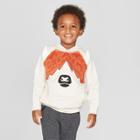 Toddler Boys' Highland Cow Critter Hoodie - Cat & Jack Oatmeal 4t, Boy's, Beige