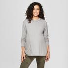 Maternity Long Sleeve Nursing Hooded Swing Sweatshirt - Isabel Maternity By Ingrid & Isabel Gray