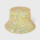 Girls' Reversible Floral Bucket Hat - Cat & Jack Yellow/green