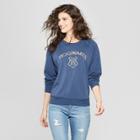 Warner Brothers Women's Harry Potter Hogwarts Graphic Sweatshirt - (juniors') Blue