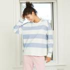 Women's Striped Sweatshirt - Universal Thread Blue/white