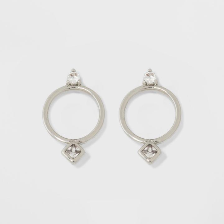 Cubic Zirconia Small Circle Earrings - A New Day