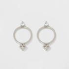 Cubic Zirconia Small Circle Earrings - A New Day