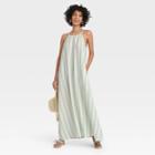 Women's Striped Sleeveless Dress - A New Day Mint Xs, Green