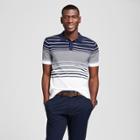 Men's Striped Short Sleeve Sweater Polo Shirt - Goodfellow & Co Xavier Navy