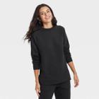 Women's Fleece Tunic Sweatshirt - Universal Thread Black