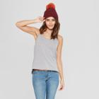 Women's Double V-neck Cami - Universal Thread Gray