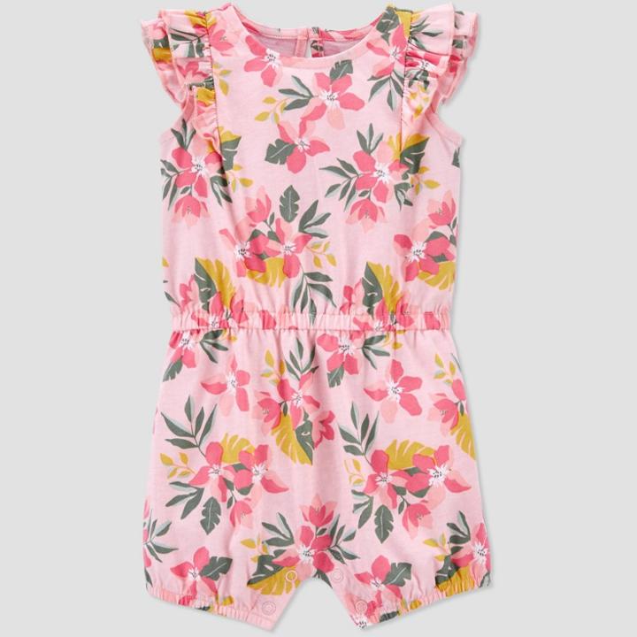 Baby Girls' Floral Tropical Romper - Just One You Made By Carter's
