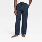 Men's Plaid Flannel Pajama Pants - Goodfellow & Co Navy Blue