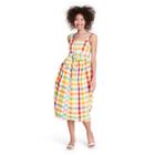 Plaid Wide Strap Tie Waist Dress - Christopher John Rogers For Target
