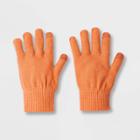 Women's Tech Touch Knit Gloves - Wild Fable Orange