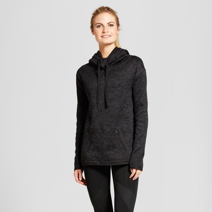 Women's Sweater Fleece Pullover - C9 Champion Black Xxl, Black Heather