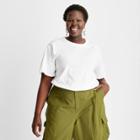 Women's Short Sleeve Everyday Bodysuit - Future Collective With Gabriella Karefa-johnson White