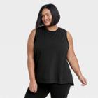 Women's Plus Size Active Muscle Tank Top - All In Motion Black
