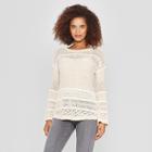 Women's Long Sleeve Crew Neck Pullover - Knox Rose Taupe