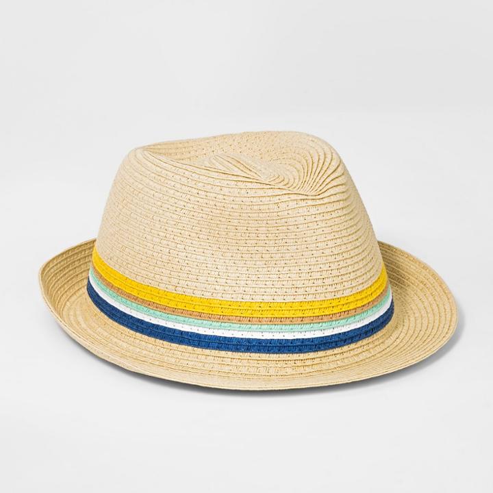 Boys' Striped Fedora - Cat & Jack Natural