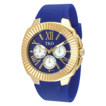 Tko Orlogi Women's Tko Multiple Function Rubber Strap Watch - Blue