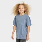 Boys' Washed Short Sleeve T-shirt - Art Class Blue