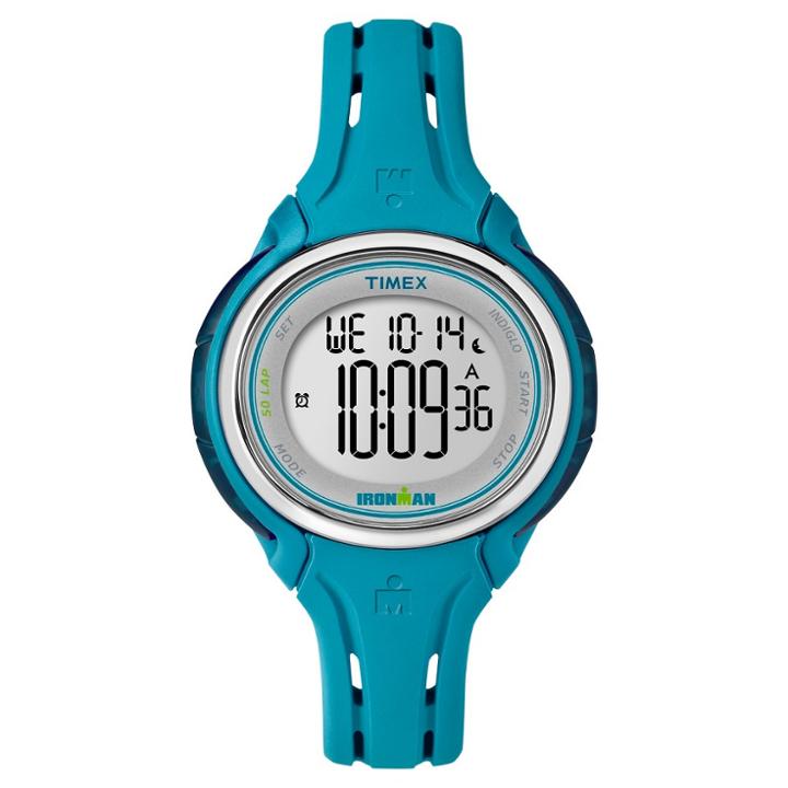 Women's Timex Ironman Sleek 50 Lap Digital Watch - Turquoise Tw5k90600jt, Blue