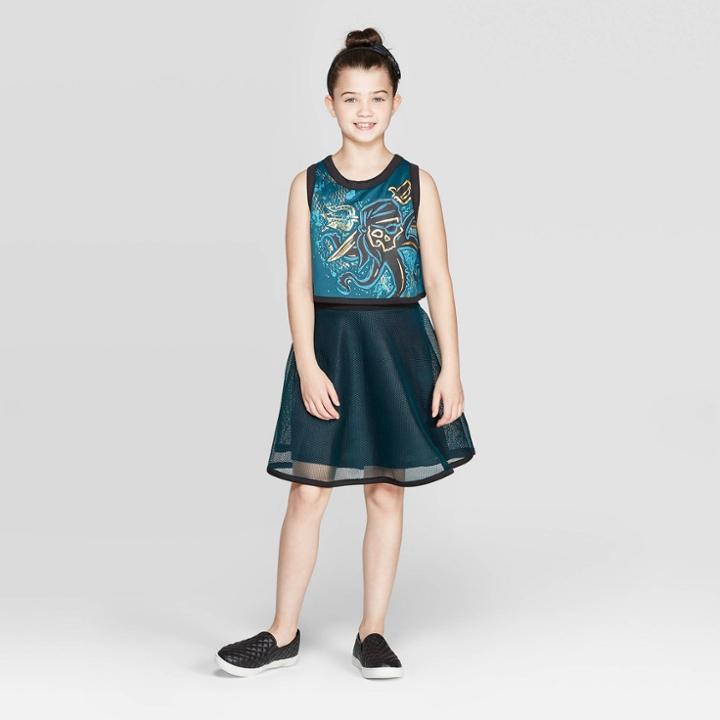 Girls' Descendants 3 Uma Cosplay Dress - Green
