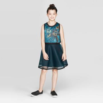 Girls' Descendants 3 Uma Cosplay Dress - Green