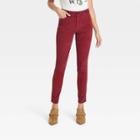 Women's High-rise Corduroy Skinny Jeans - Universal Thread Red