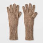 Women's Cashmere Mittens - A New Day Tan One Size, Women's, Oatmeal Grey