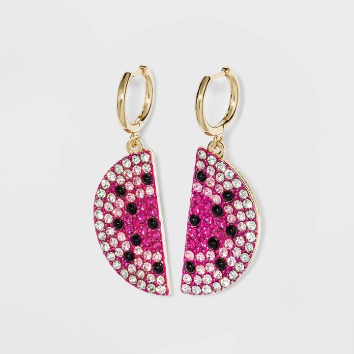 Sugarfix By Baublebar Crystal Melon Drop Earrings - Pink