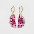 Sugarfix By Baublebar Crystal Melon Drop Earrings - Pink