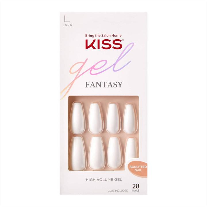 Kiss Nails Kiss Gel Fantasy Sculpted Fake Nails - True Color
