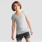 Girls' Mesh Back Super Soft T-shirt - C9 Champion Black/white