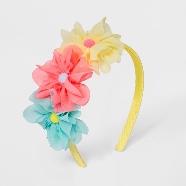 Girls' Triple Flower Headband - Cat & Jack,