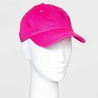 Women's Baseball Canvas Hat - Wild Fable Pink One Size, Women's