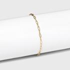 14k Gold Plated Paperlink Chain Bracelet - A New Day