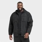 Men's Big Camo Print Packable Jacket - All In Motion Black