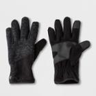 Men's Sweater Knit Pieced Gloves - C9 Champion Black L/xl, Black Gray
