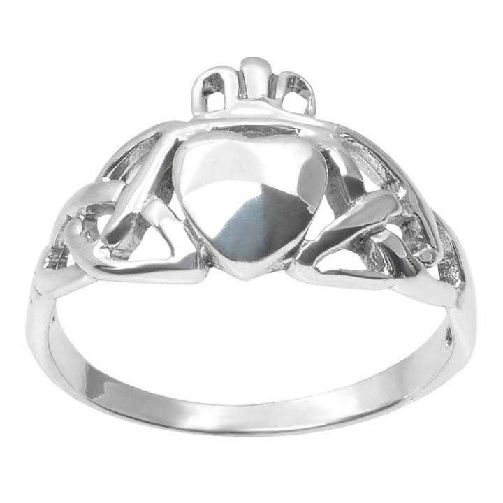 Women's Journee Collection Celtic Heart Design Ring In Sterling Silver -