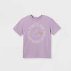 Girls' Pink Floyd Oversized Graphic T-shirt - Art Class Purple